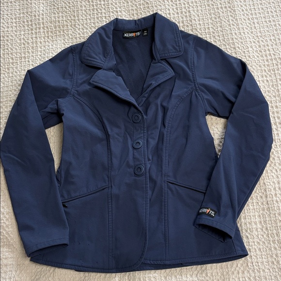 Kids Kerrits Show Coat Navy Blue Washable Hunt Coat Size Medium